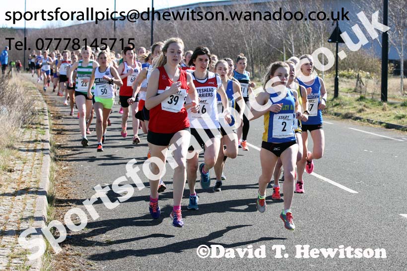 Senior womens Elswick Harriers Good Friday Road Relays. Photo: David T. Hewitson/Sports for All Pics